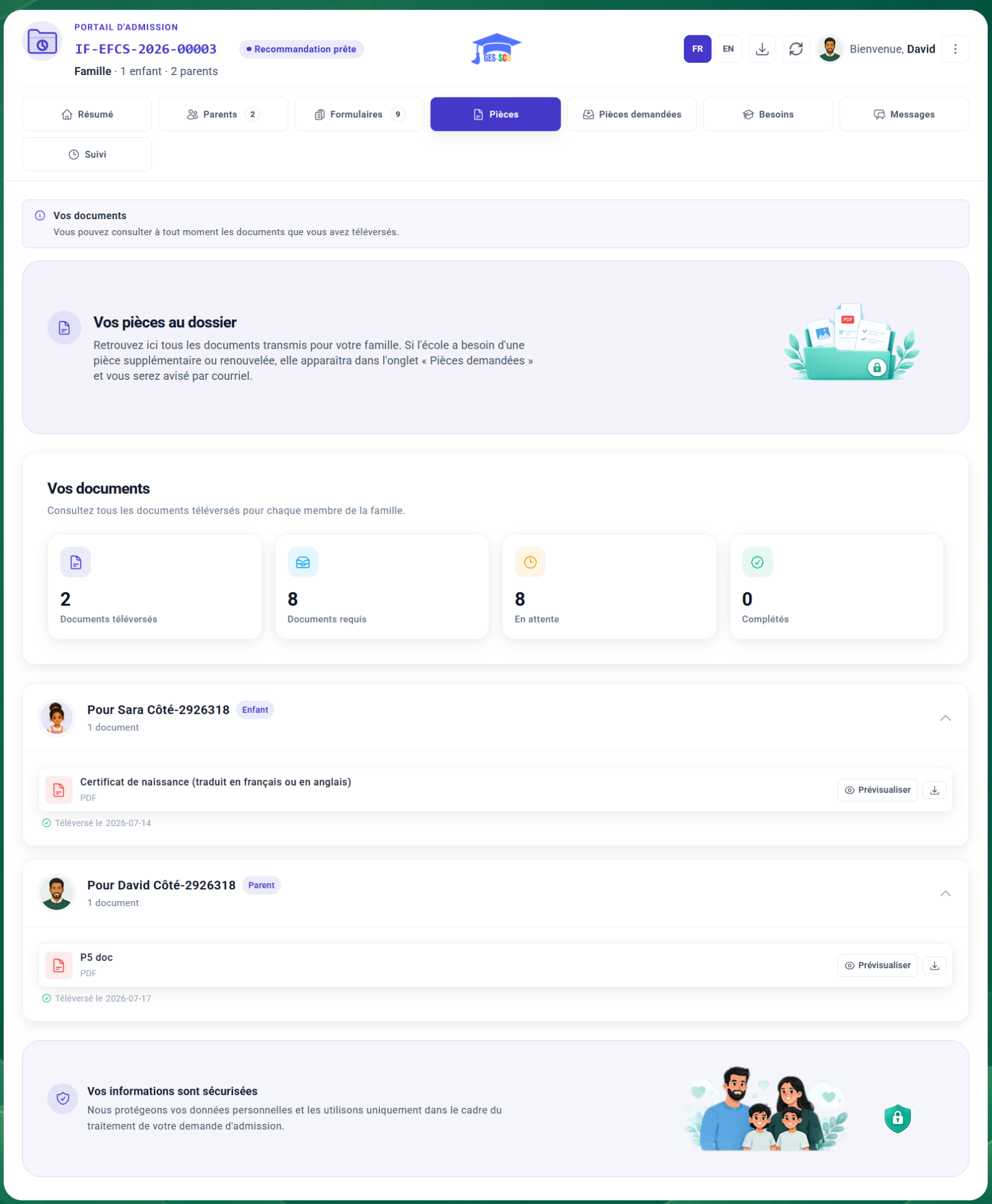 Portal, documents on file